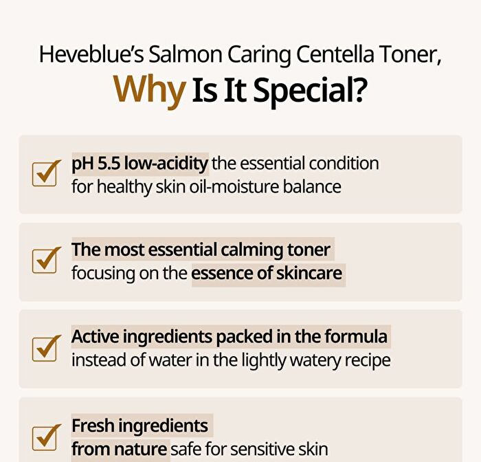 Heveblue Salmon Caring Centella Toner - 200ml