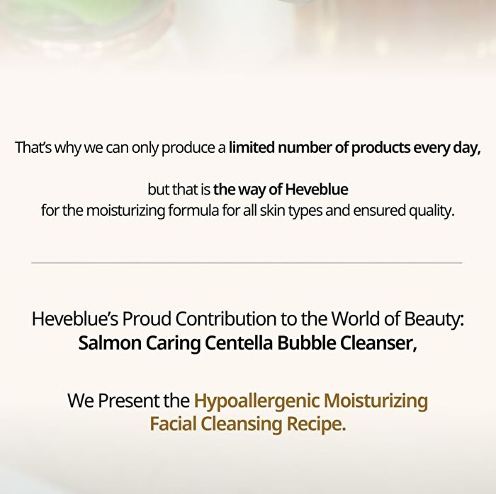 Heveblue Salmon Caring Centella Bubble Cleanser - 200ml