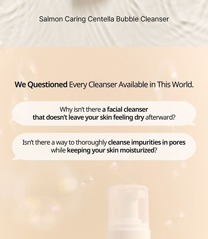 Heveblue Salmon Caring Centella Bubble Cleanser - 200ml
