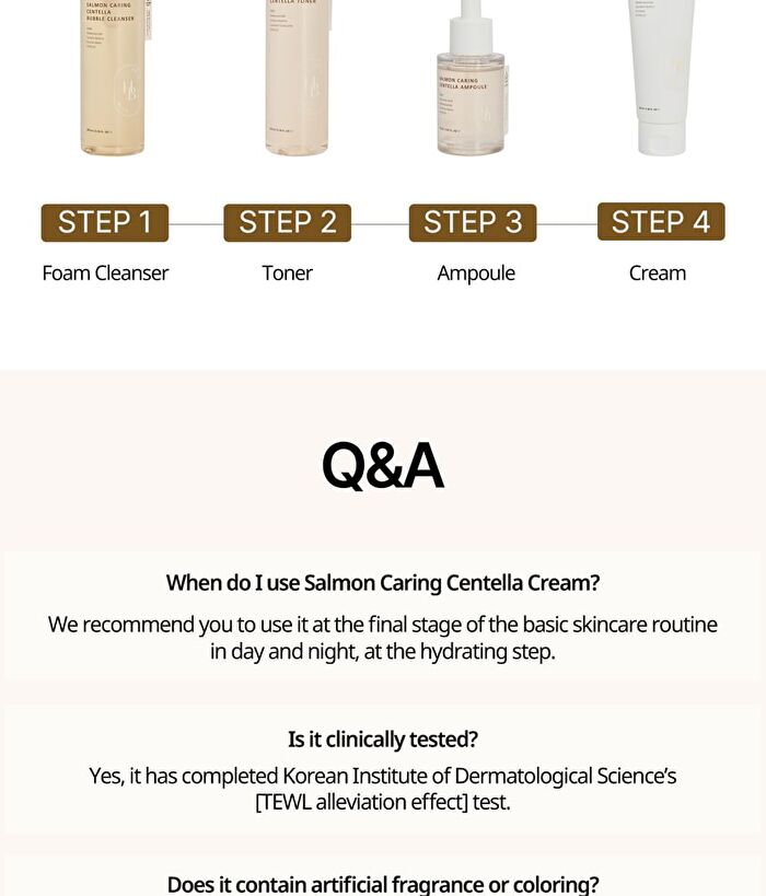 Heveblue Salmon Caring Centella Cream - 2025 Version - 100ml