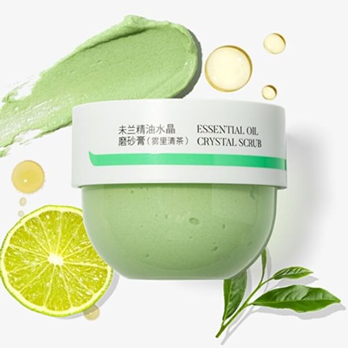 Weilan Essential Oil Crystal Scrub - Fresh Tea - 150g