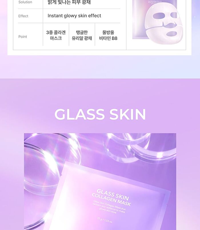 Glass Skin Collagen Mask Set - 35g x 5 sheets