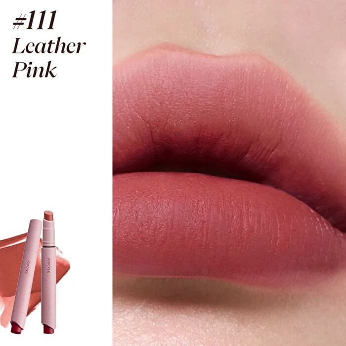 Joocyee Pinky Shade Velvet Rouge - 4 Colors - #111 Leather Pink - 3g