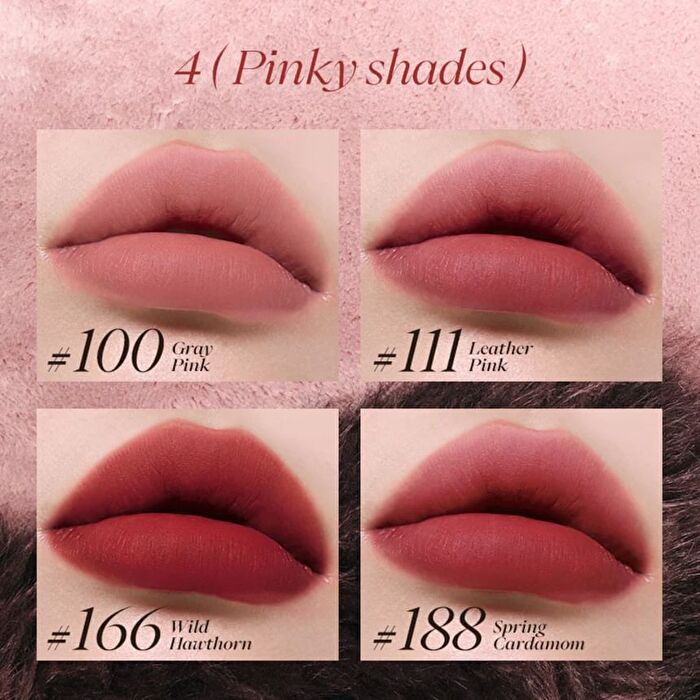 Joocyee Pinky Shade Velvet Rouge - 4 Colors - #166 Wild Hawthorn - 3g