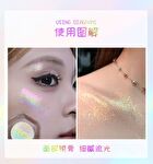 Rainbow Holographic 5-Color Chameleon Eyeshadow - #Rainbow Highlight - 1.5g