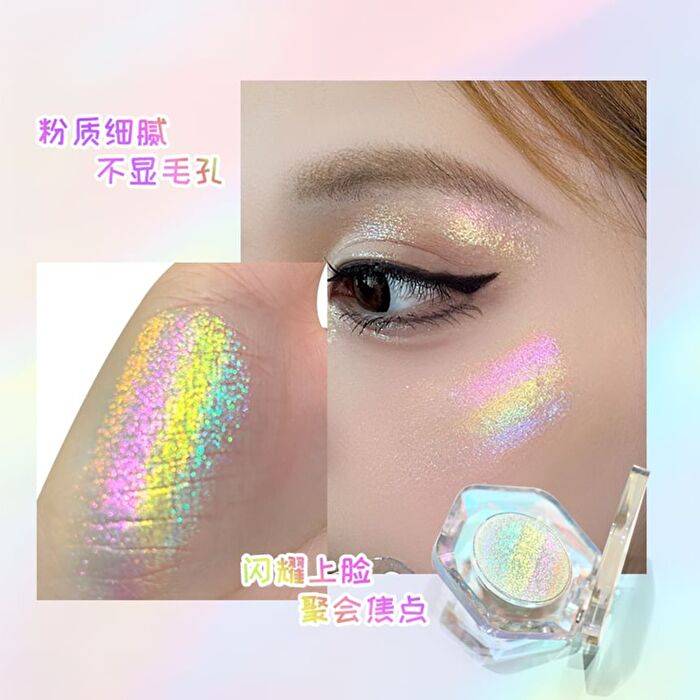Rainbow Holographic 5-Color Chameleon Eyeshadow - #Rainbow Highlight - 1.5g