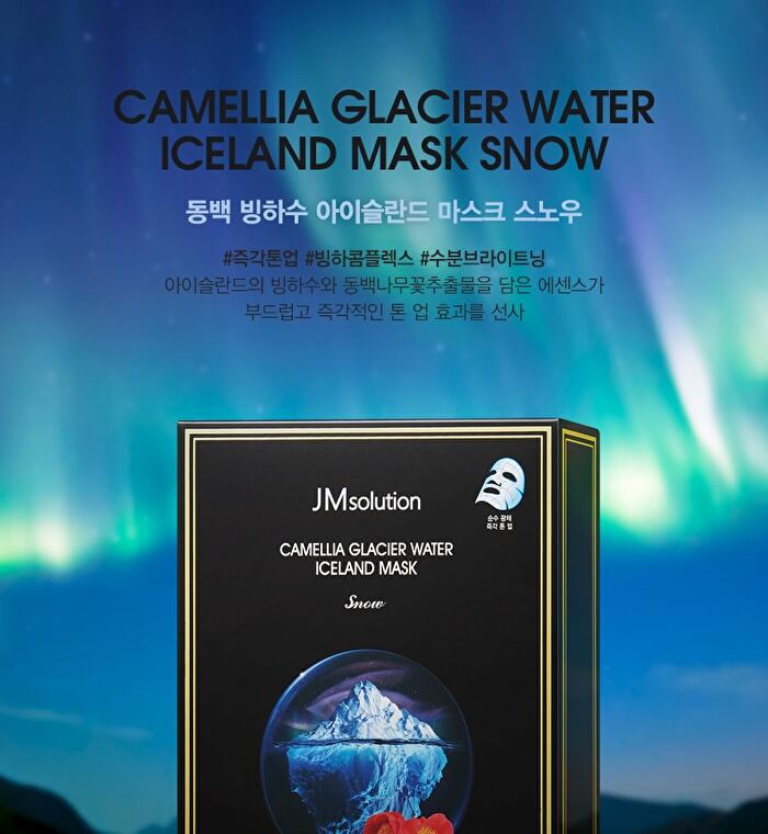 Camellia Glacier Water Iceland Mask Set Snow - 30ml x 10 sheets