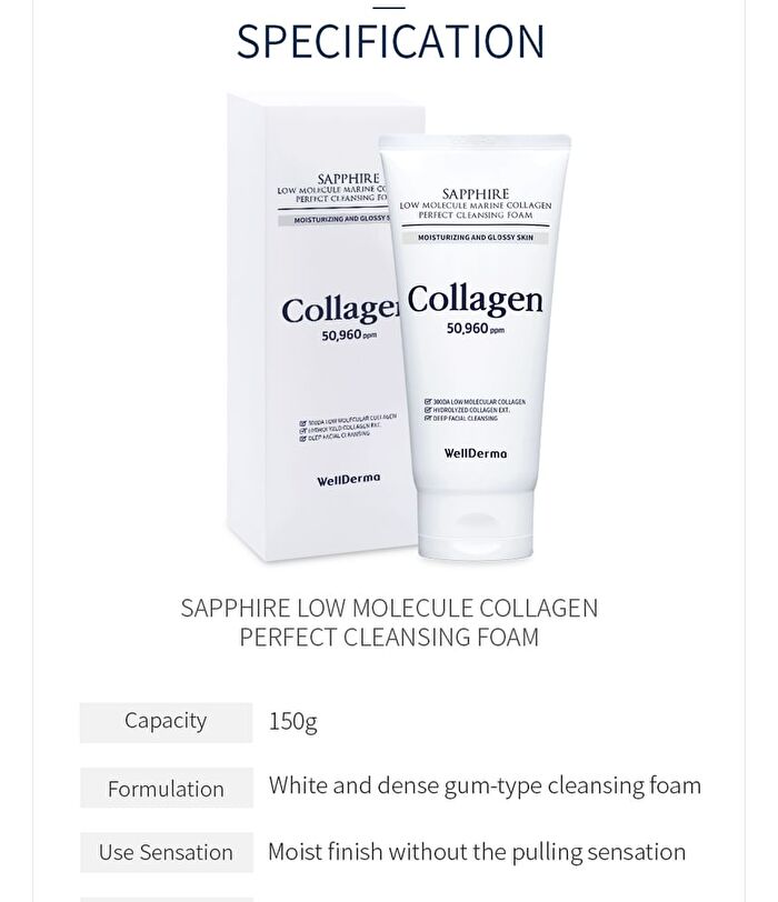 Sapphire Low Molecule Marine Collagen Cleansing Duo Set - 1 Set