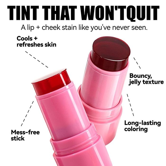 Jelly Lip & Cheek Tint - 4 Colors - #01 - 5g