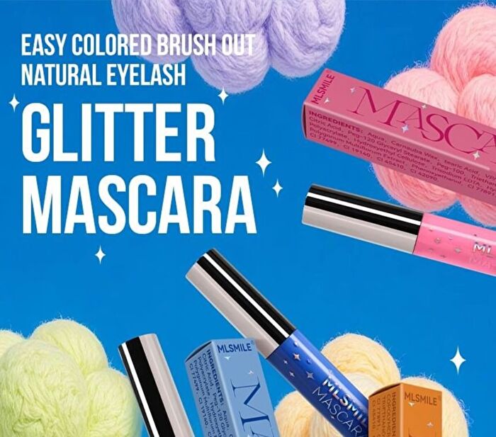 Waterproof Glitter Mascara - 1-3 - #01 - 6ml