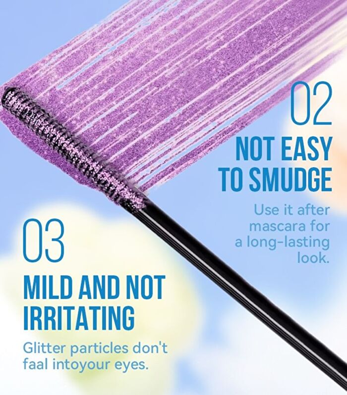 Waterproof Glitter Mascara - 1-3 - #01 - 6ml
