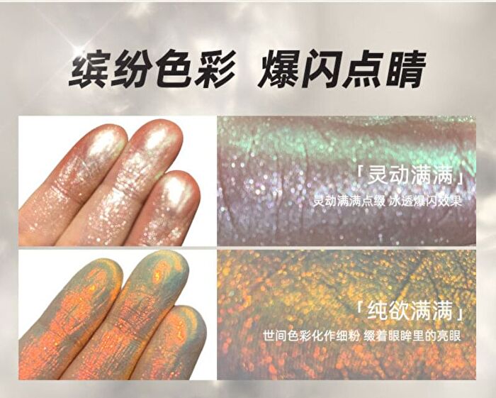 DANAZANA Flash Chameleon Eyeshadow - 2 Colors - #02 Pure desire - 1.8g