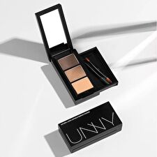 Unny Club Natural Long Lasting Eyebrow Powder - 3 Colors - Y04# Black Tea Gray - 2.7g