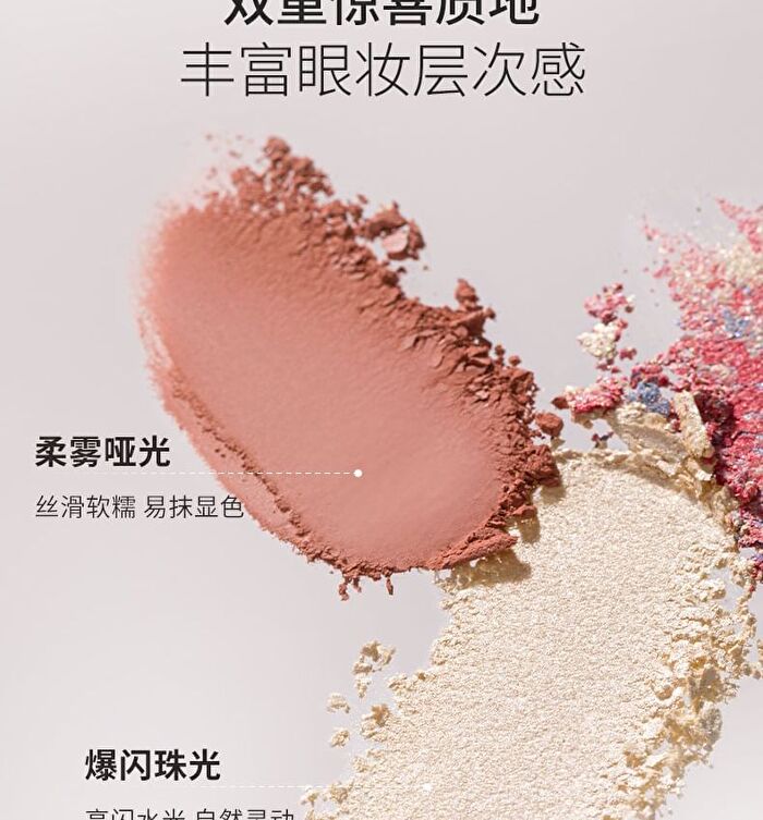 Matte / Pearlescent Single Eyeshadow - 4 Colors - D01# Matte White - 1.6g