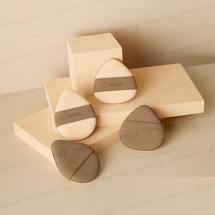 Double Sided Souffle Makeup Puff - FC19 Mini Rice Ball - 2 pcs
