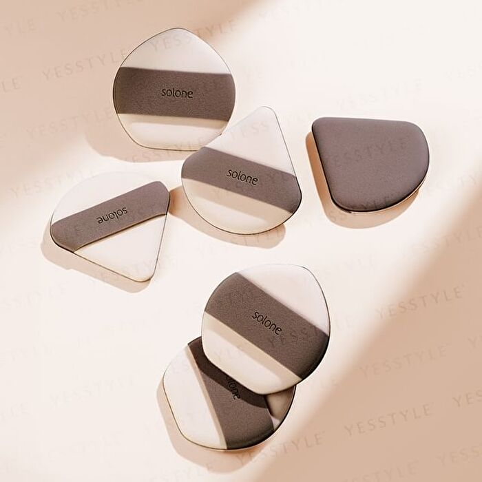Double Sided Air Cushion Puff - Fan Shaped - 2 pcs