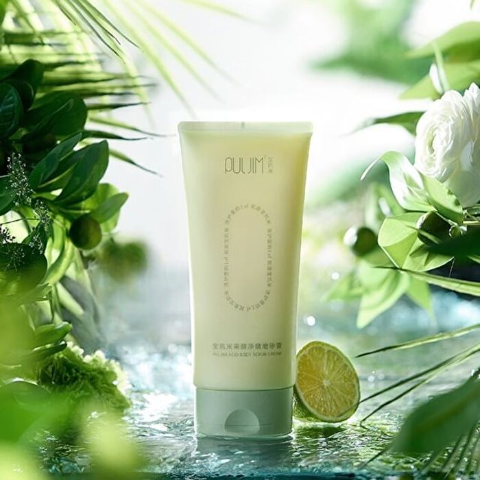 Puljim AHA Body Scrub & Shower Cream - Green Trangerines - 200g