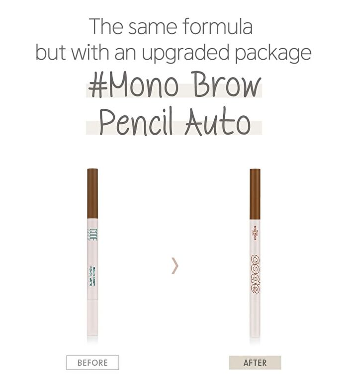 Code Glokolor Mono Brow Pencil Auto - 3 Colors - 2025 Version - #03 Natural Brown