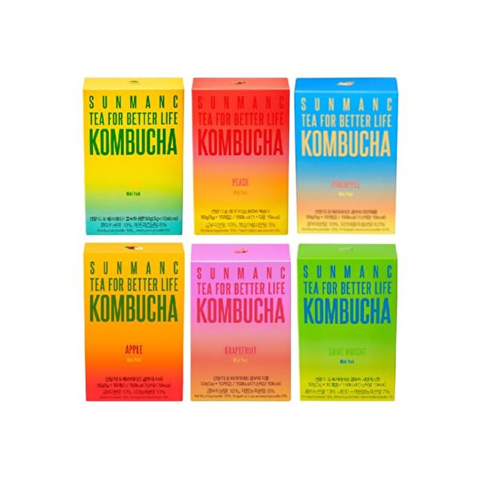 Sunmanc Tea For Better Life Kombucha - 6 Types - Pineapple