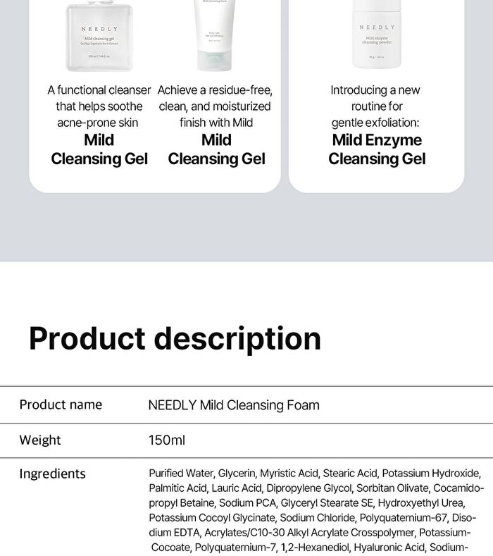 Mild Cleansing Foam - 150ml