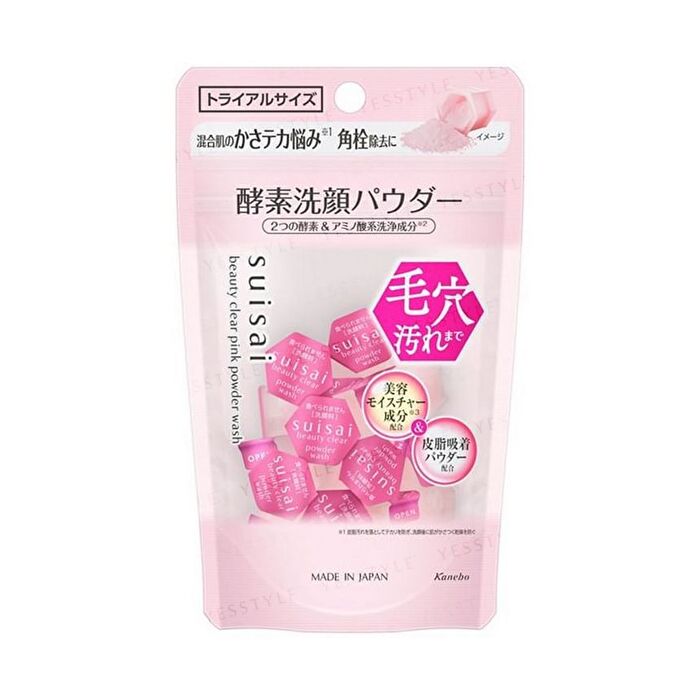 Suisai Beauty Clear Pink Powder Wash - 15 pcs
