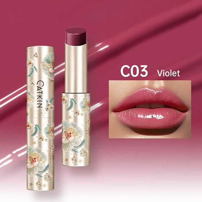 Catkin Glossy Lip Balm (C01- C03) - #C03 Violet - 3.4g