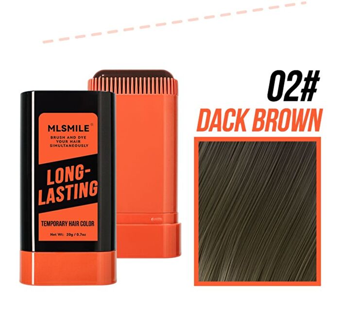 Long-Lasting Temporary Hair Color Stick - 3 Colors - #01 - 20g