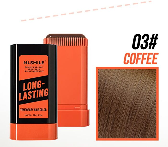Long-Lasting Temporary Hair Color Stick - 3 Colors - #01 - 20g