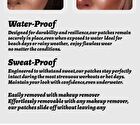Mlsmile Set of 6: Freckle Glitter Tattoo Sticker Set - A - #A - 6pcs