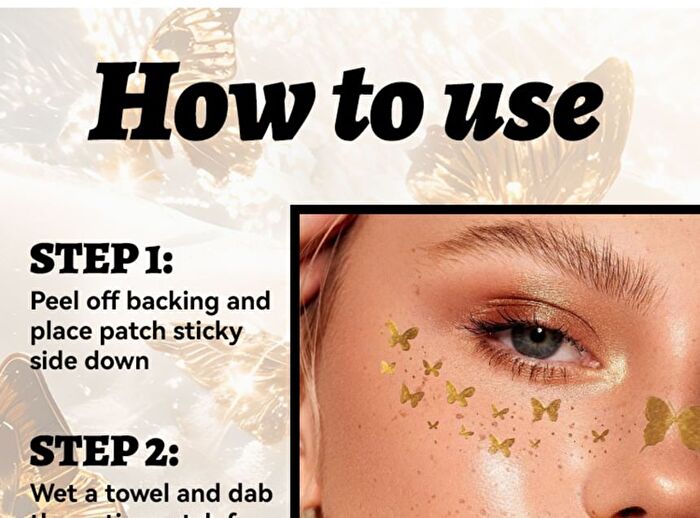 Mlsmile Set of 6: Freckle Glitter Tattoo Sticker Set - A - #A - 6pcs