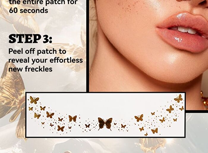 Mlsmile Set of 6: Freckle Glitter Tattoo Sticker Set - A - #A - 6pcs