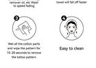 Mlsmile Set of 6: Freckle Glitter Tattoo Sticker Set - A - #A - 6pcs