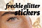 Mlsmile Set of 6: Freckle Glitter Tattoo Sticker Set - A - #A - 6pcs
