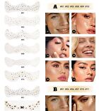 Mlsmile Set of 6: Freckle Glitter Tattoo Sticker Set - A - #A - 6pcs