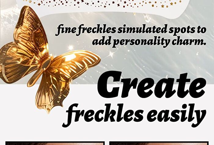 Mlsmile Set of 6: Freckle Glitter Tattoo Sticker Set - A - #A - 6pcs