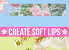 Set of 4: Lip Care & Hair Elastic Gift Set - Peach - #02 Peach