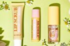 Set of 4: Lip Care & Hair Elastic Gift Set - Peach - #02 Peach