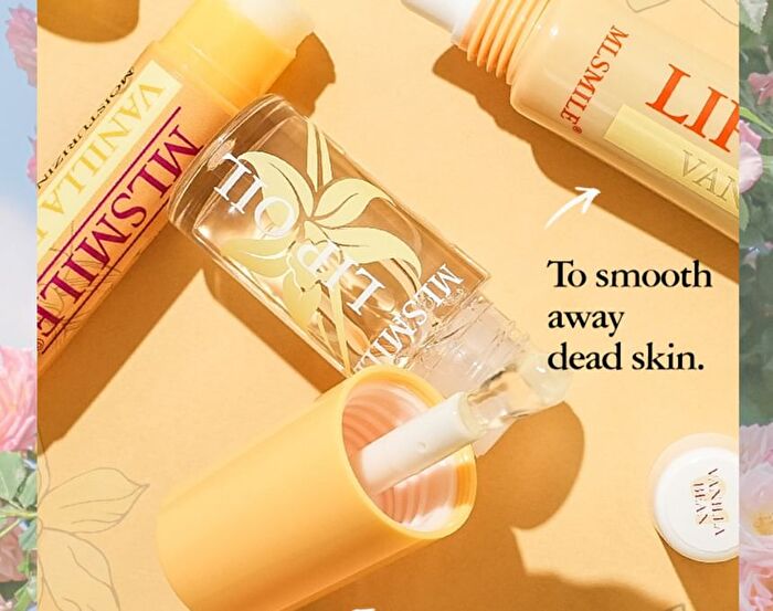 Set of 4: Lip Care & Hair Elastic Gift Set - Peach - #02 Peach
