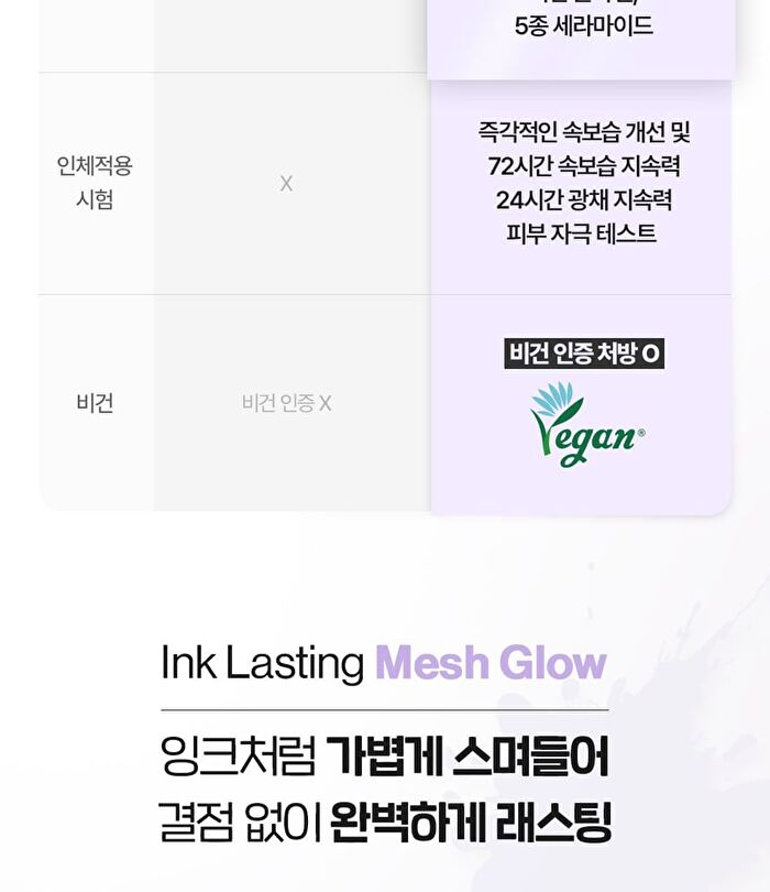 Ink Lasting Cushion Mesh Glow - 3 Colors - #V203 Natural Beige