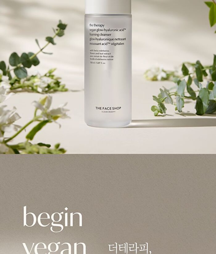 The Therapy Vegan Glow Hyarulonic Acid Foam Cleanser - 150ml
