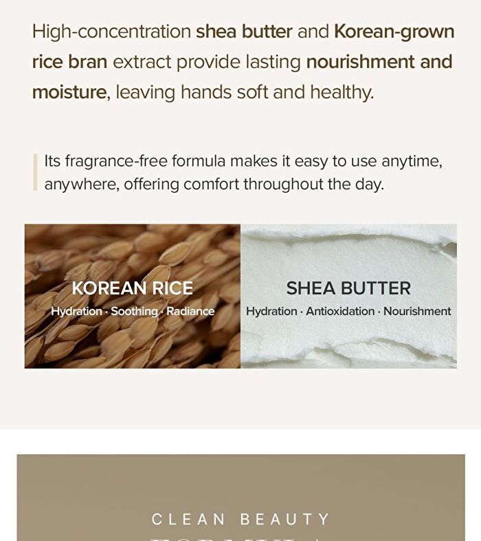 Shea Butter & Rice Bran Hand Cream - 50ml