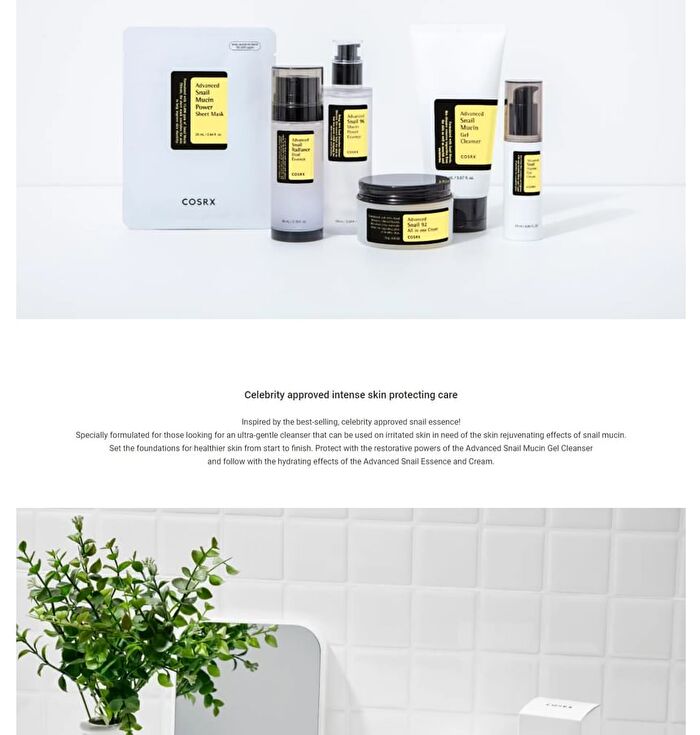 Cosrx Advanced Snail Mucin Gel Cleanser Mini - 50ml