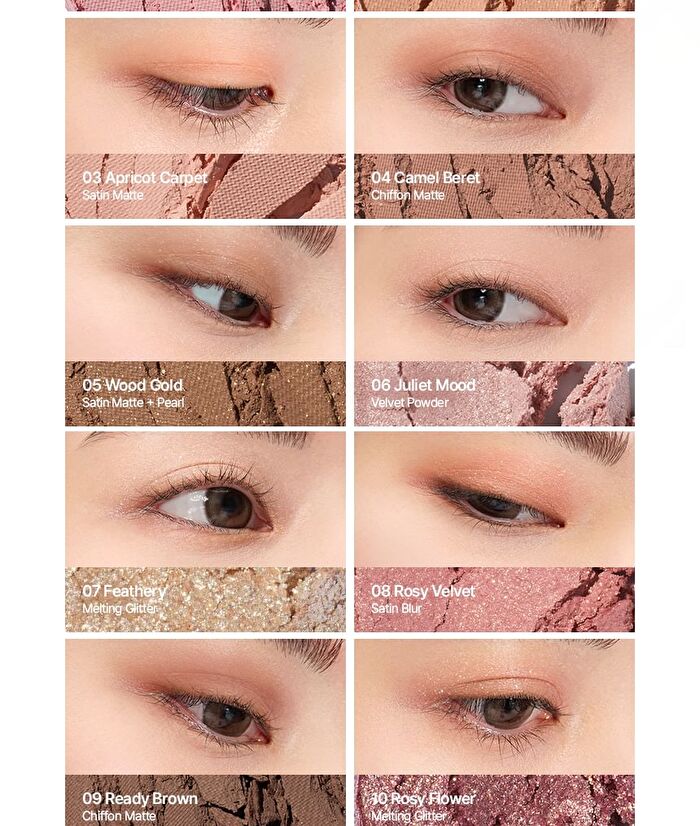 LUMMIR Light On My Eyes Shadow Palette - 4 Types - #03 Autumn Sunset