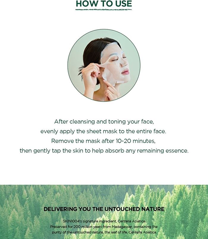SKIN1004 Madagascar Centella Tea-Trica Relaxing Mask Set - 24ml x 5 sheets