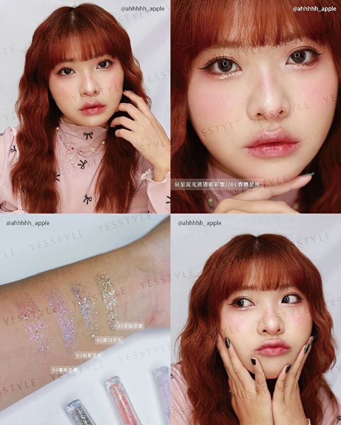 Twinkling Liquid Eyeshadow - 04 Coral Star Diamond
