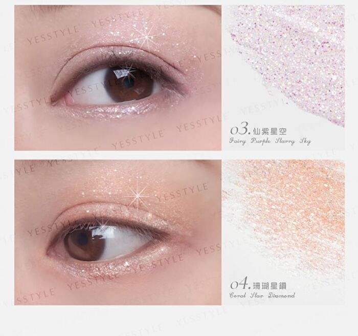 Twinkling Liquid Eyeshadow - 04 Coral Star Diamond