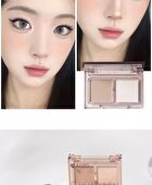 Rozo Mini Two-Tone Contouring Palette - 2 Types - P01# Milky Grey Brown - 2.4g