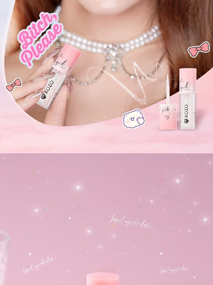 Rozo Star Brilliant Liquid Eyeshadow - Silver Diamonds - 2.5g