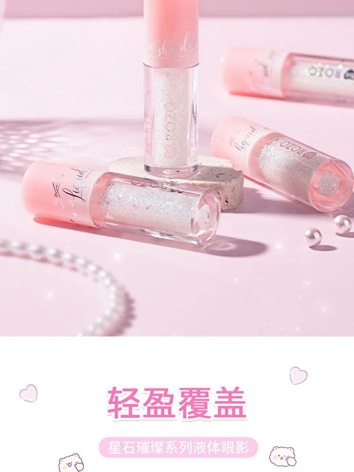 Rozo Star Brilliant Liquid Eyeshadow - Silver Diamonds - 2.5g