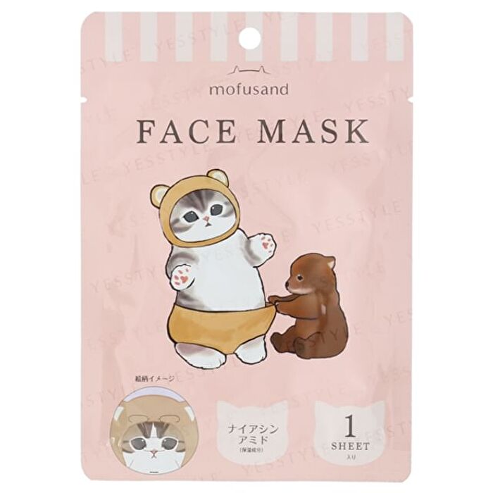 mofusand Bear Face Mask - 1 pc
